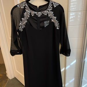 Little Mistress - black rhinestone dress - US 4